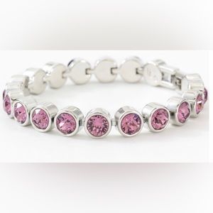 Touchstone Crystal by Swarovski ice bracelet in iRIS (pink) new in box